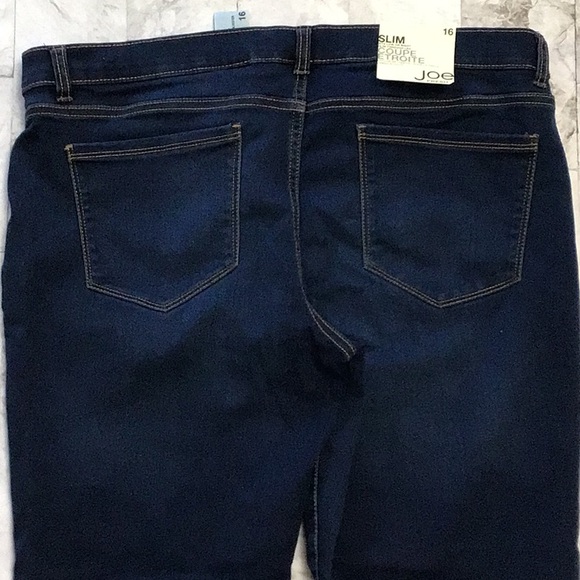 Joe Fresh Dark Denim slim fit low waist jeans, size 16 - Picture 5 of 7
